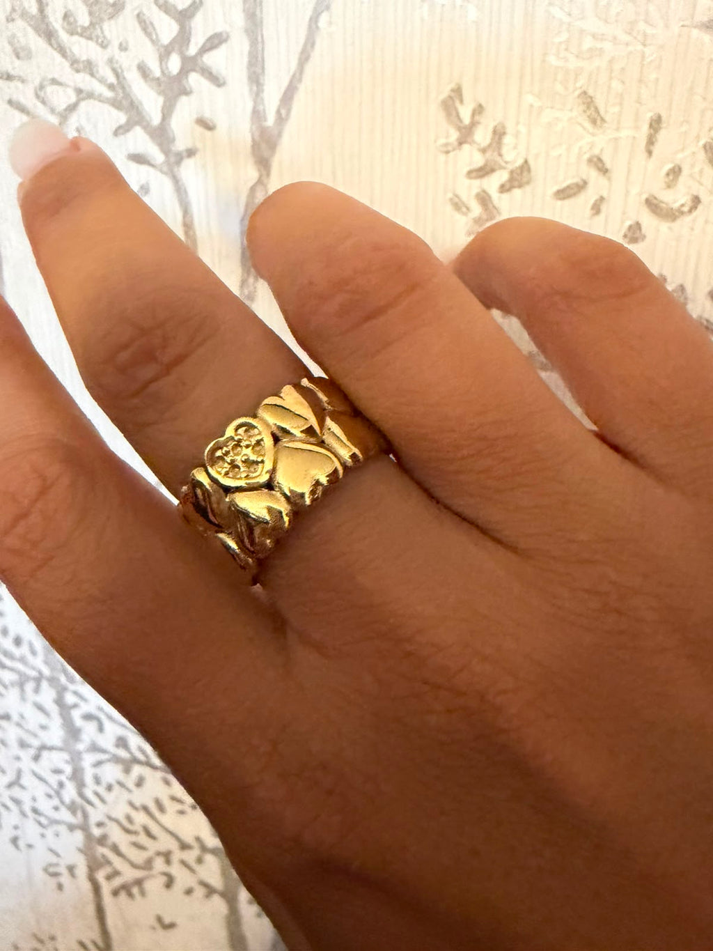 ANILLO CORAZÓN DOBLE