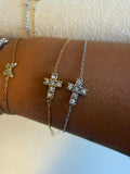 PULSERA CRUZ BRILLO
