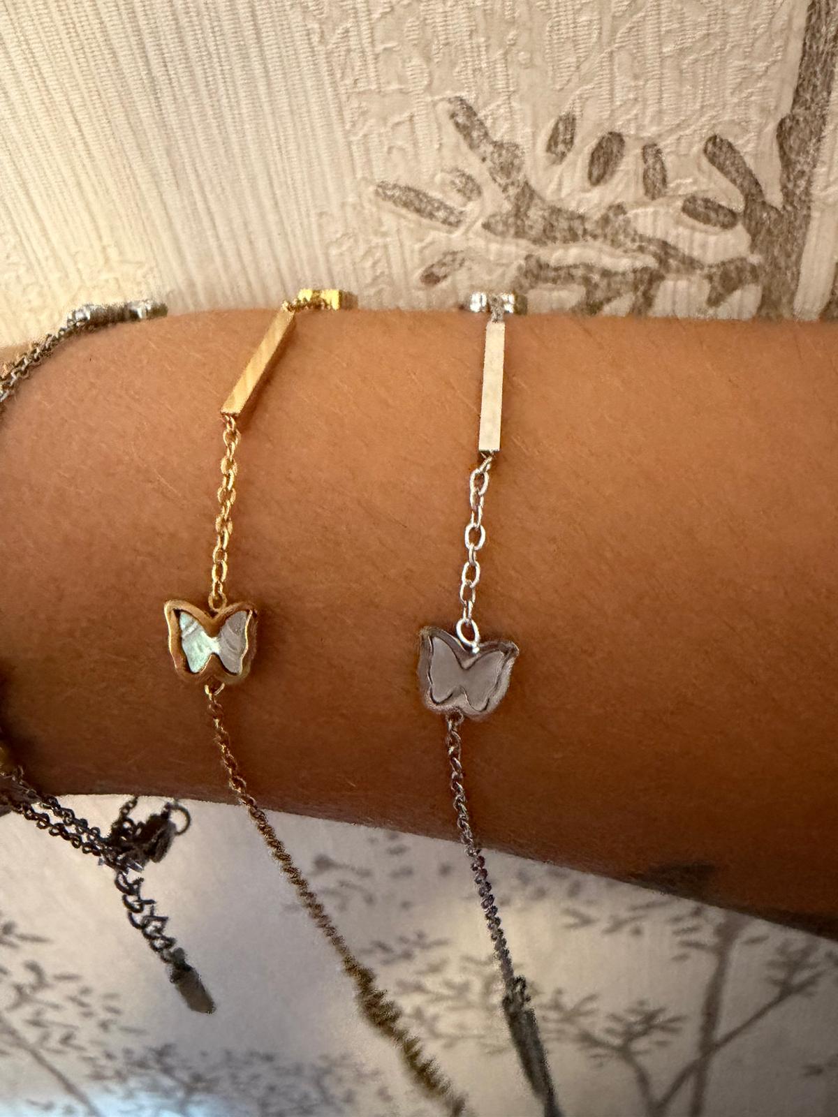 PULSERA MARIPOSA BARRA