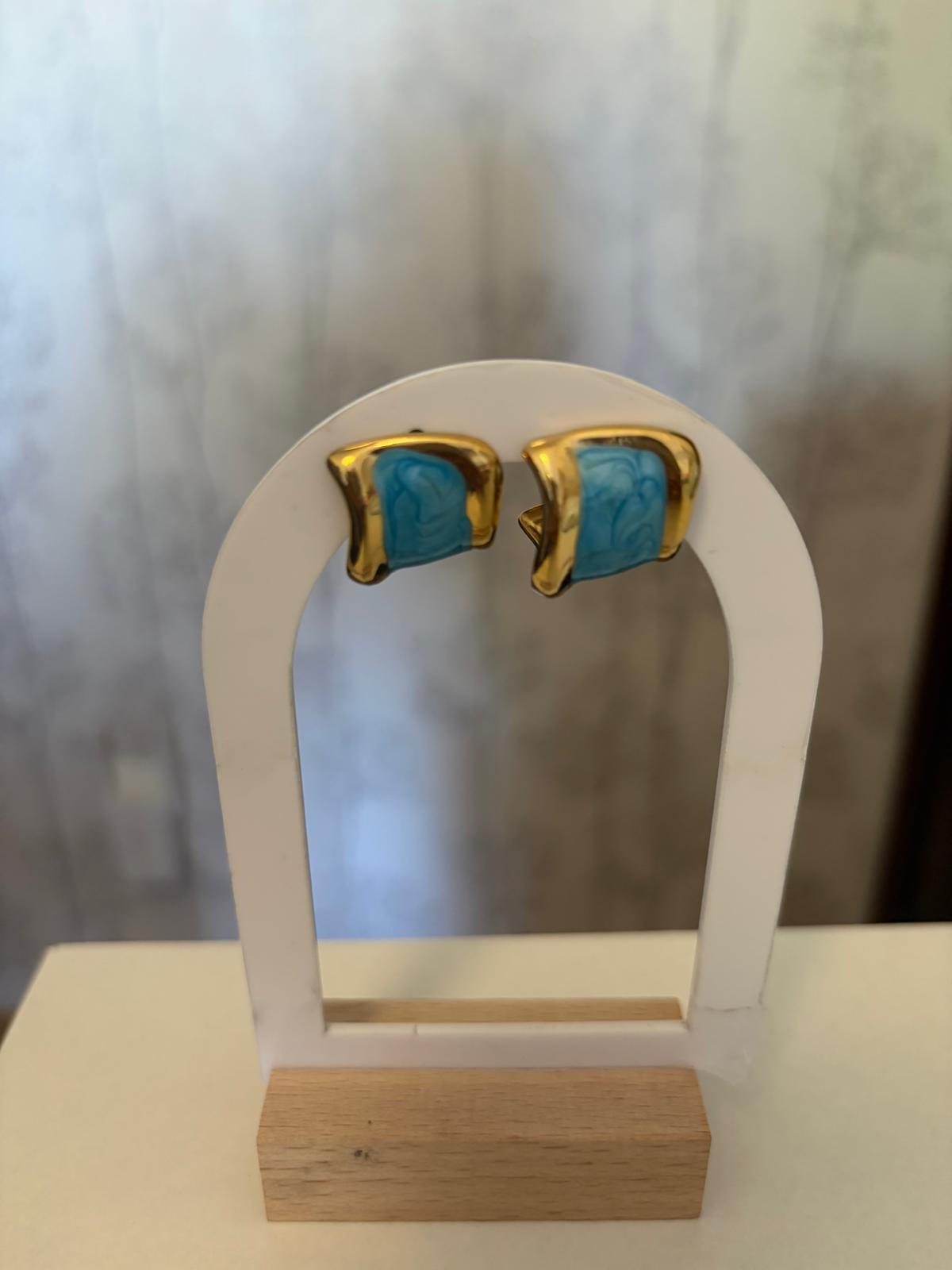 PENDIENTES OLA DORADOS