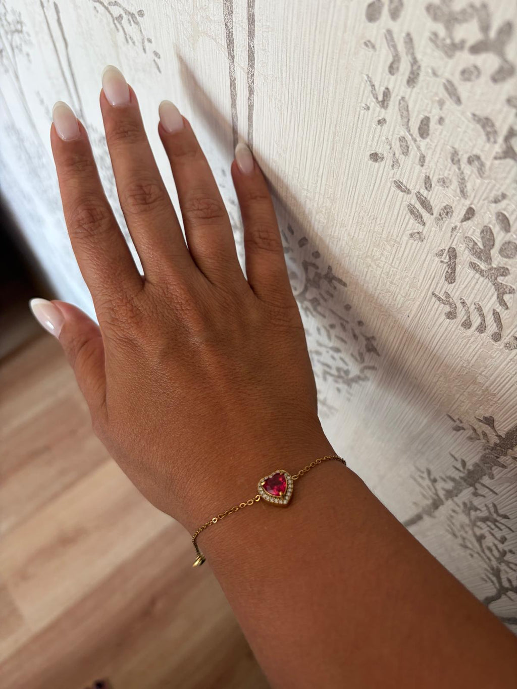 PULSERA CORAZO BRILLANTES
