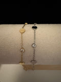 PULSERA CORAZONES Y BRILLO