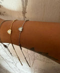 PULSERA CORAZÓN BARRAS