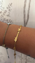 PULSERA CORDÓN MARIPOSA
